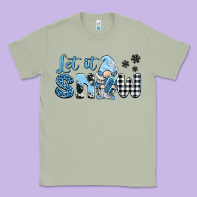 Let It Snow Gnome Classic Tee Designed By Barkaloodesign