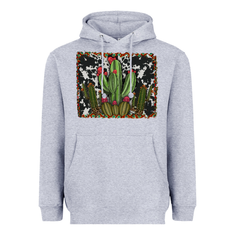 Aztec Cowhide Cacti Heavyweight Hoodie by RanaPortraitStore | Teevron