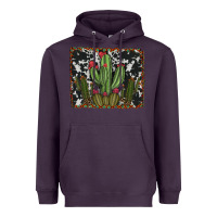 Plum aztec cowhide cacti Heavyweight Hoodie - RanaPortraitStore