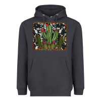 Smoke aztec cowhide cacti Heavyweight Hoodie - RanaPortraitStore