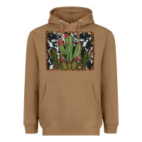 Toasted Coconut aztec cowhide cacti Heavyweight Hoodie - RanaPortraitStore
