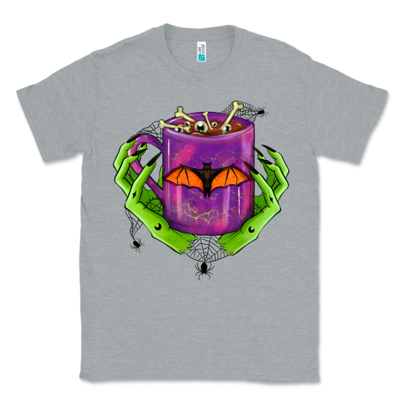 Halloween Coffee Cup With Hands Classic Tee by FaDigitalArtStudio | Teevron