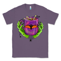 Lavender Halloween Coffee Cup With Hands Classic Tee - FaDigitalArtStudio