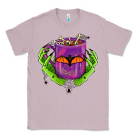 Lilac Halloween Coffee Cup With Hands Classic Tee - FaDigitalArtStudio