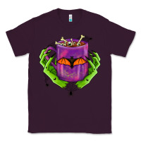 Plum Halloween Coffee Cup With Hands Classic Tee - FaDigitalArtStudio