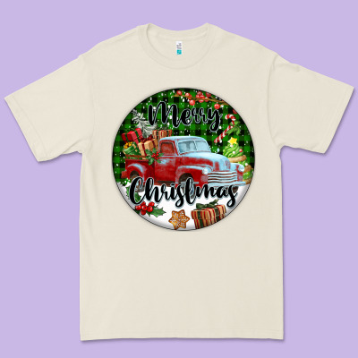 Merry Christmas Truck Premium Tee Designed By Fadigitalartstudio