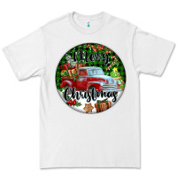 White Merry Christmas Truck Premium Tee - FaDigitalArtStudio