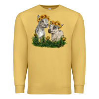 Antique Gold baby goats Premium Sweatshirt - RanaPortraitStore