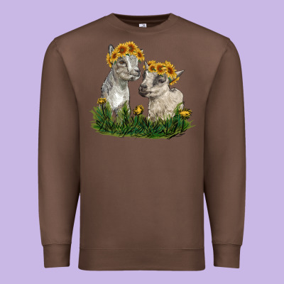 Baby Goats Premium Sweatshirt Designed By Ranaportraitstore