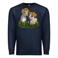 Navy baby goats Premium Sweatshirt - RanaPortraitStore