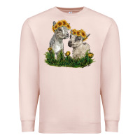 Pale Pink baby goats Premium Sweatshirt - RanaPortraitStore