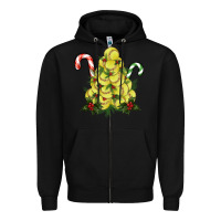 Black softball christmas tree Zipper Hoodie - RanaPortraitStore