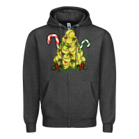 Charcoal Heather softball christmas tree Zipper Hoodie - RanaPortraitStore