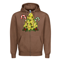 Chestnut softball christmas tree Zipper Hoodie - RanaPortraitStore