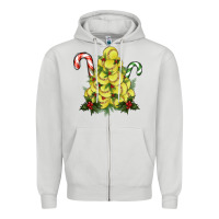Dove Grey softball christmas tree Zipper Hoodie - RanaPortraitStore
