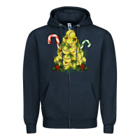Navy softball christmas tree Zipper Hoodie - RanaPortraitStore