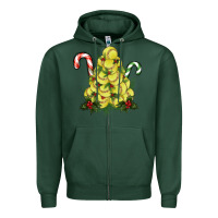 Sports Green softball christmas tree Zipper Hoodie - RanaPortraitStore