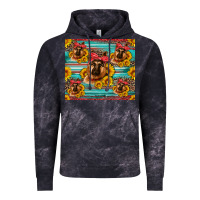 Cloud Black german shepherd with sunflowers Vintage Hoodie - Artiststas