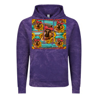 Cloud Purple german shepherd with sunflowers Vintage Hoodie - Artiststas