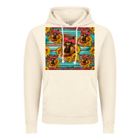 Vintage Artic german shepherd with sunflowers Vintage Hoodie - Artiststas