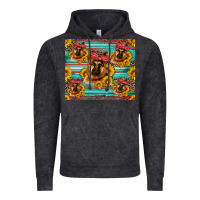 Vintage Black german shepherd with sunflowers Vintage Hoodie - Artiststas