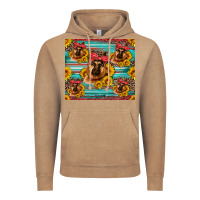 Vintage Coffee german shepherd with sunflowers Vintage Hoodie - Artiststas