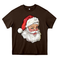 Chocolate Brown santa Heavy Core Tee - RanaPortraitStore