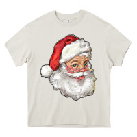 Cream santa Heavy Core Tee - RanaPortraitStore