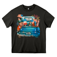 Asphalt Customize USA truck Heavy Core Tee - FaDigitalArtStudio