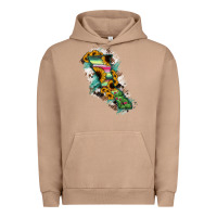 Pigment Burro Baja California State Of Mexico Map Urban Hoodie - RanaPortraitStore