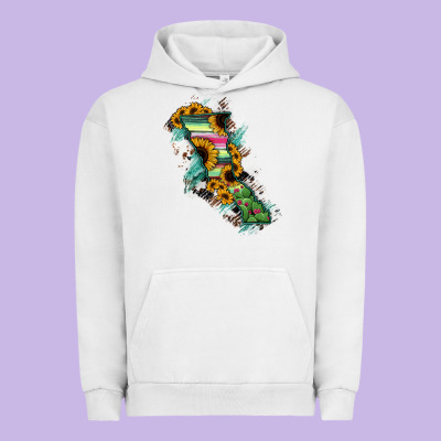 Baja California State Of Mexico Map Urban Hoodie Designed By Ranaportraitstore