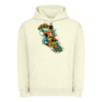 Pigment Pistachio Baja California State Of Mexico Map Urban Hoodie - RanaPortraitStore