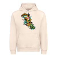Sandshell Baja California State Of Mexico Map Urban Hoodie - RanaPortraitStore