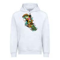 White Baja California State Of Mexico Map Urban Hoodie - RanaPortraitStore