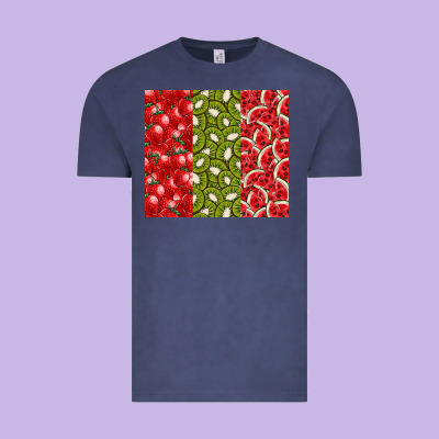 Summer Fruits Vintage Tee Designed By Cowhidedigitalart