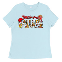 Baby Blue busy raising ballers Ladies Tee - CowhideDigitalArt