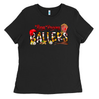 Black busy raising ballers Ladies Tee - CowhideDigitalArt