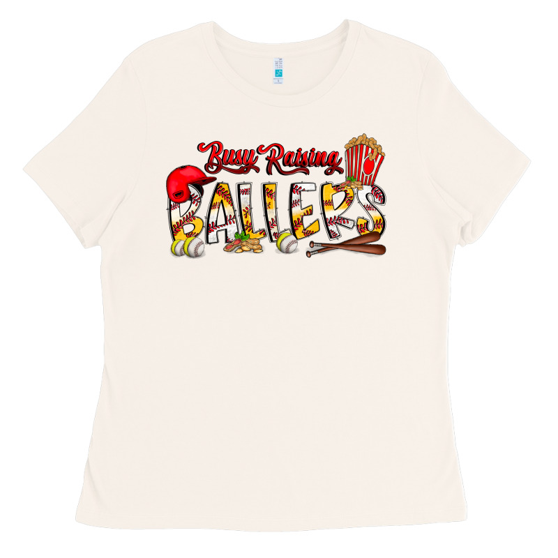 Busy Raising Ballers Ladies Tee by CowhideDigitalArt | Teevron