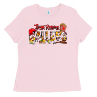 Bubblegum Pink busy raising ballers Ladies Tee - CowhideDigitalArt
