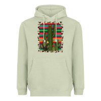 Matcha serape cowhide cacti Heavyweight Hoodie - RanaPortraitStore
