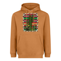 Meerkat serape cowhide cacti Heavyweight Hoodie - RanaPortraitStore