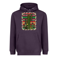 Plum serape cowhide cacti Heavyweight Hoodie - RanaPortraitStore