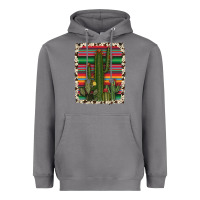 Storm serape cowhide cacti Heavyweight Hoodie - RanaPortraitStore