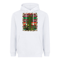 White serape cowhide cacti Heavyweight Hoodie - RanaPortraitStore