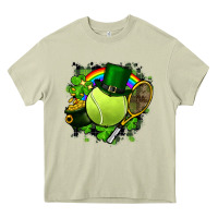 Mossy St. Patrick's Day Tennis Heavy Core Tee - FaDigitalArtStudio