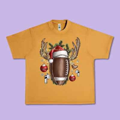 Christmas Football Urban Heavy Tee Designed By Sublimationcraftshop