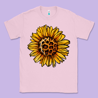 Sunflower Leopard Classic Tee Designed By Jasminsmagicworld