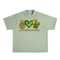 Oil Green peace love cactus Urban Heavy Tee - Jasminsmagicworld