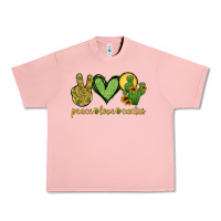 Salmon peace love cactus Urban Heavy Tee - Jasminsmagicworld