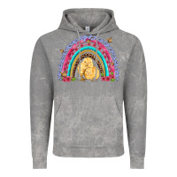 Cloud Rock easter flowers and butterfly with chicks rainbow Vintage Hoodie - Artiststas